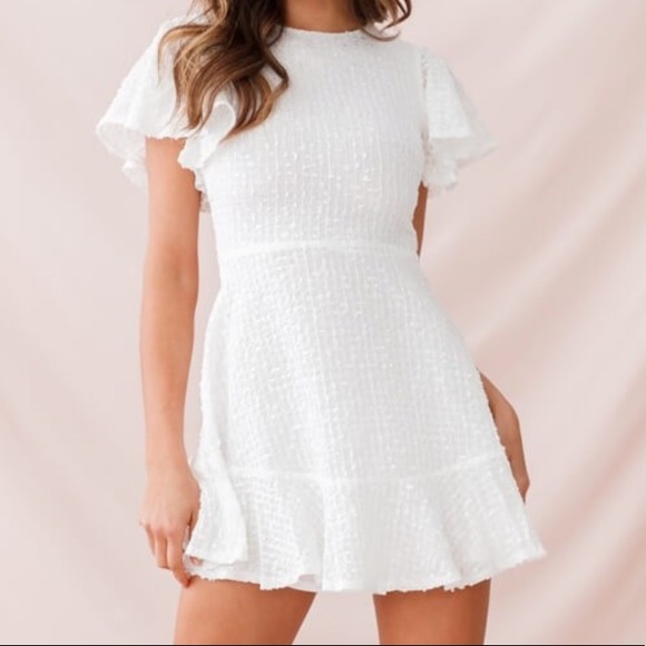 Selfie Leslie Dresses & Skirts - Isabelle angel sleeve empire dress